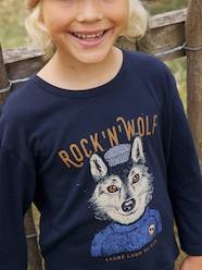 Boys-Tops-T-Shirts-Top with Sea Bass Motif for Boys