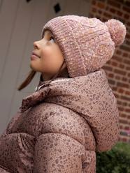 Girls-Cable-Knit Beanie + Snood + Mittens/Fingerless Mitts for Girls