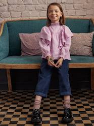 -Corduroy Paperbag Trousers for Girls