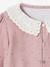 Printed Blouse with Embroidered Collar for Babies old rose 
