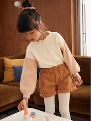 Paperbag Corduroy Shorts for Girls