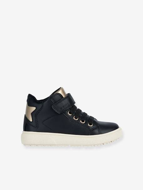 High-Top Trainers with Laces & Hook-&-Loop Strap, J Theleven Girl by GEOX® black+navy blue 