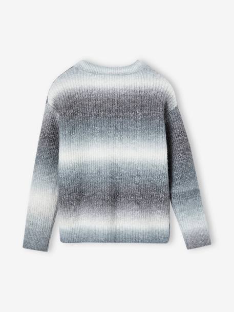 Jumper in Soft Knit with a Gradient Effect for Boys marl grey 