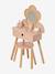 FSC®100% Straw Dressing Table + Accessories, in Certified Wood rose+white 