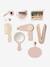 FSC®100% Straw Dressing Table + Accessories, in Certified Wood rose+white 