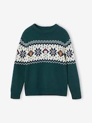Boys-Cardigans, Jumpers & Sweatshirts-Jumpers-Christmas Special Jacquard Knit Jumper for Children, Family Capsule Collection