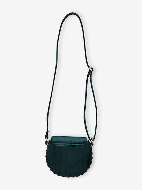 Star Handbag in Velvet for Girls green 
