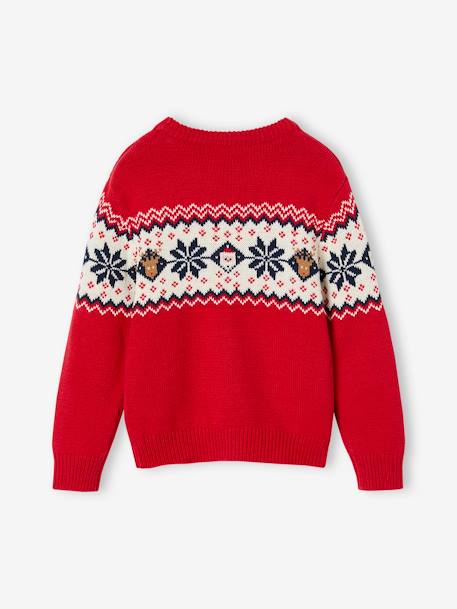 Christmas Special Jacquard Knit Jumper for Children, Family Capsule Collection red 