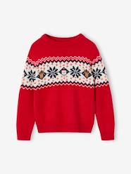 Boys-Cardigans, Jumpers & Sweatshirts-Jumpers-Christmas Special Jacquard Knit Jumper for Children, Family Capsule Collection