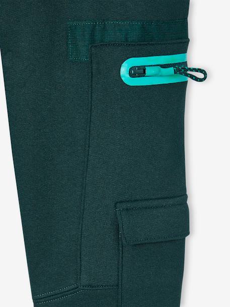 Joggers with Multiple Pockets for Boys fir green 
