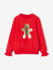 Girls-Cardigans, Jumpers & Sweatshirts-Sweatshirts & Hoodies-Christmas Tree Sweatshirt for Girls