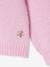 Soft Knit Cardigan with Gigot Sleeves for Girls lilac 