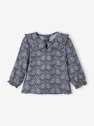 Floral Blouse with Peter Pan Collar, for Babies