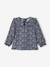 Floral Blouse with Peter Pan Collar, for Babies slate blue 