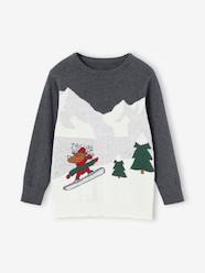 Boys-Christmas Special Jumper with Fun Landscape Motif for Boys