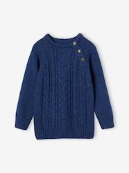 Boys-Cardigans, Jumpers & Sweatshirts-Jumpers-Cable Knit Jumper for Boys