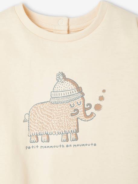 Long Sleeve Mammoth Top for Babies ecru 