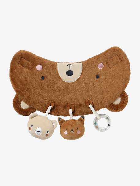 Cushion for Babies, Designed for Discovery brown+ecru+Enchanted Forest+red+white 