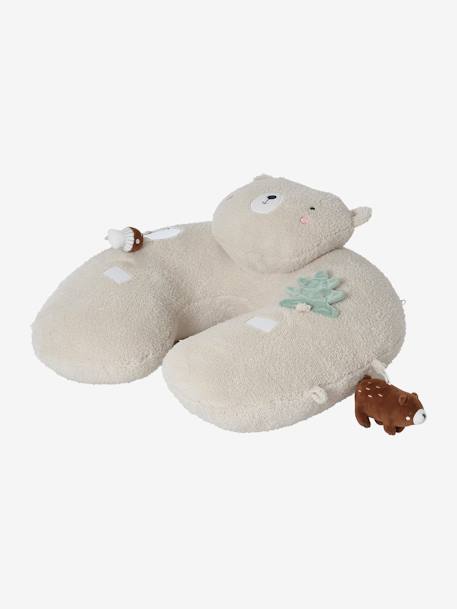 Cushion for Babies, Designed for Discovery brown+ecru+Enchanted Forest+red+white 