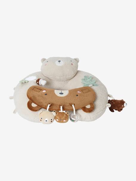 Cushion for Babies, Designed for Discovery brown+ecru+Enchanted Forest+red+white 