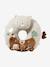 Cushion for Babies, Designed for Discovery brown+ecru+Enchanted Forest+red+white 