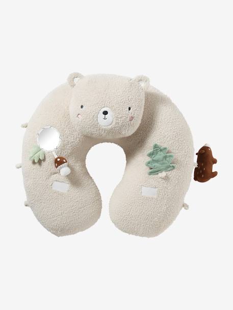 Cushion for Babies, Designed for Discovery brown+ecru+Enchanted Forest+red+white 