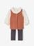 3-Piece Combo: Leggings + Waistcoat + Blouse for Babies tomato red 