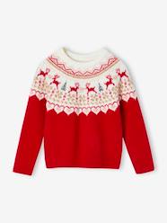 Christmas Special Jacquard Knit Jumper for Girls