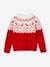 Christmas Special Jacquard Knit Jumper for Girls red 