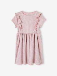 Girls-Occasion Wear Dress in Fancy Iridescent Fabric, for Girls