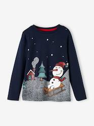 Boys-Tops-Christmas Special Top with Snowman Motif for Boys