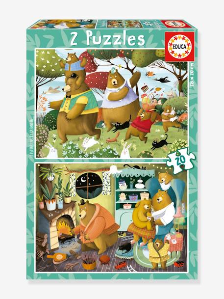 Forest Tales 2x20 Puzzles - EDUCA BORRAS green 