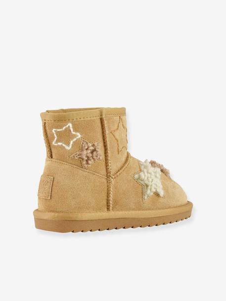 Furry Star Boots for Children, COLORS OF CALIFORNIA® camel 
