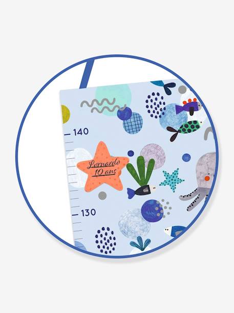 Ocean Growth Chart in Paper & Stickers - DJECO blue 