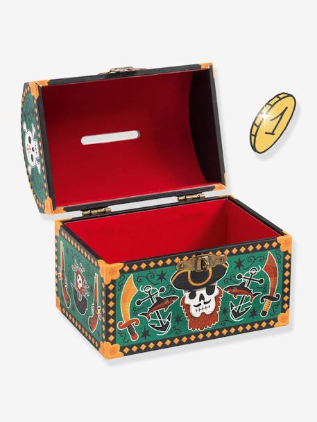 Pirate Money Box - DJECO printed green 