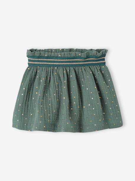 Christmas Gift Box 'Adoré' for Babies: Skirt, Headband & Embroidered Clutch Bag emerald green 