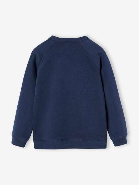 Christmas Special Sweatshirt, 'Happy Family Forever' Capsule Collection, for Children navy blue 