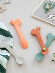 Nursery-Mealtime-Bowls & Plates-Set of 2 Silicone Spoons, Lalee by DONE BY DEER
