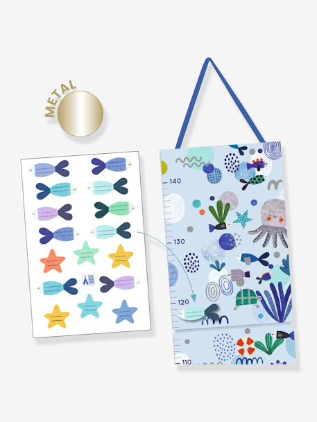 Ocean Growth Chart in Paper & Stickers - DJECO blue 