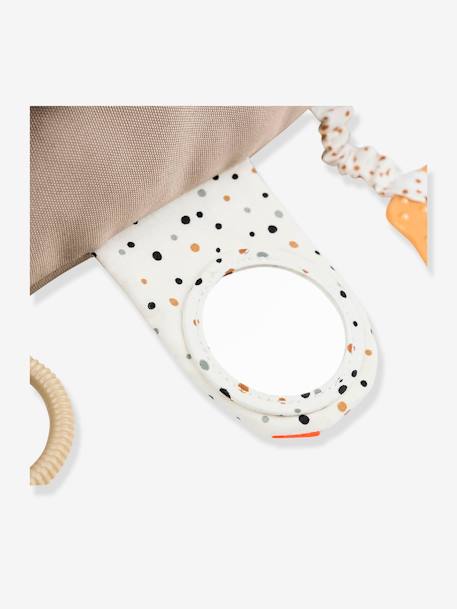 Croco Activity Soft Toy, DONE BY DEER beige+GREEN DARK SOLID WITH DESIGN 