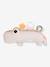 Croco Activity Soft Toy, DONE BY DEER beige+GREEN DARK SOLID WITH DESIGN 