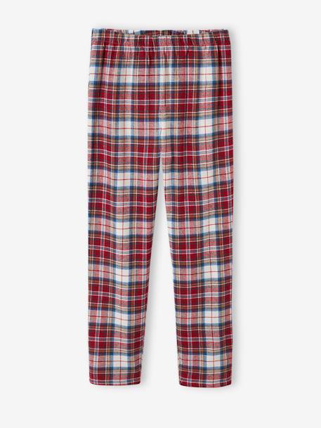 Flannel Pyjamas for Adults, 'Happy Family' Capsule Collection chequered red 