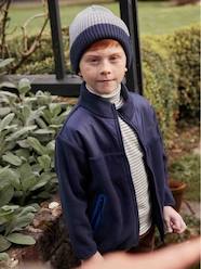 Boys-Accessories-Winter Hats, Scarves & Gloves-Two-Tone Beanie in Rib Knit for Boys, Basics