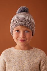 Jacquard Knit Beanie + Snood + Mittens/Fingerless Mitts Set for Boys