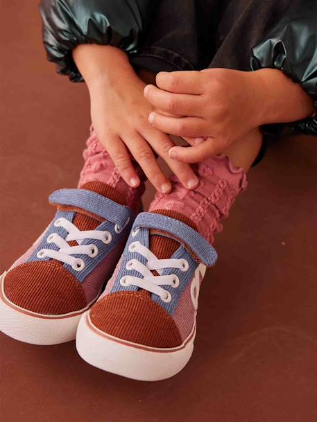 Velour Trainers for Girls, Designed for Autonomy lilac 