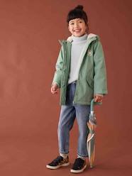 Raincoat with Sherpa Lining for Girls