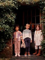 Girls-Trousers-Corduroy Paperbag Trousers for Girls