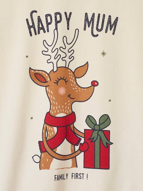 Christmas Pyjamas for Women, 'Happy Family' Capsule Collection ecru 