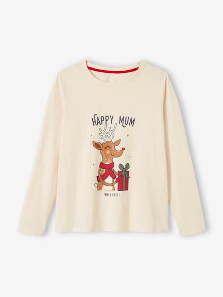Christmas Pyjamas for Women, 'Happy Family' Capsule Collection ecru 