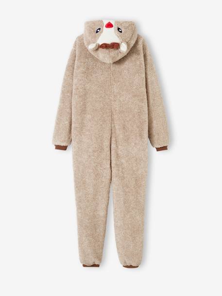 Reindeer Onesie for Adults, Family Capsule Collection marl beige 